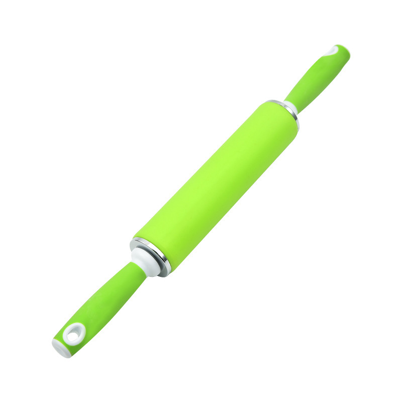 硅胶擀面杖塑料柄揉面杖
